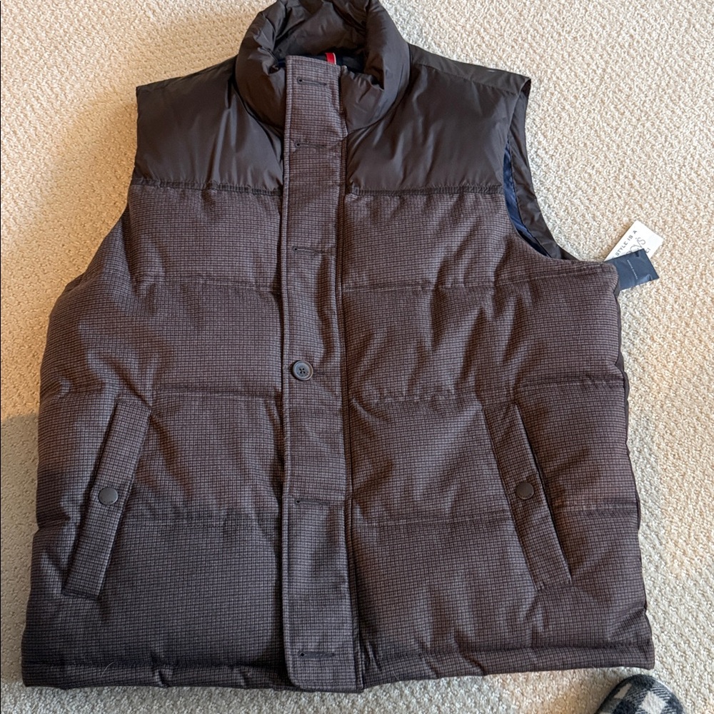 Tommy Hilfiger Black Quilted Puffer Vest